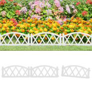 Vidaxl bordures de pelouse 17 pcs blanc 10 m pp 318295 Vidaxl bordures de pelouse 17 pcs blanc 10 m pp 318295