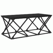 VidaXL Table basse Chêne noir 100 x 49 x 40 cm Bois d'ingénierie Modèle Helios Minimal - 882768