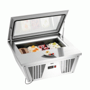 Vitrine à glace 26 Litres, 4 x 6,5 Litres, bacs inclus, 210 W, 220 V - MONO