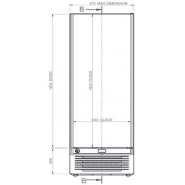 Vitrine verticale négative avec retour automatique de la porte, pour chr, traiteurs, boulangeries, pâtisseries et chocolateries - glee 55 lite iarp_1