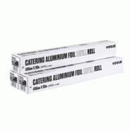 VOGUE - Rouleaux de papier aluminium pour distributeur Wrap450 - 211 x 65 x 488 mm - 0615402028226 VOGUE - Rouleaux de papier aluminium pour distributeur Wrap450 - 211 x 65 x 488 mm - 0615402028226