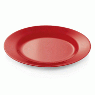 Assiette plate mélamine Ø 23 cm rouge lot de 12 - Was Germany - rouge matière synthétique 4044925022149