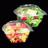 Bol salade avec couvercle RPET 250ml Ø10,6x6,8cm par 900