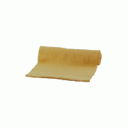 Chemin de table coton gaufré moutarde 26cm x 3m