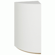 Comptoir angle arrondi 60 degrés - P60xH93,8cm - stratifié blanc