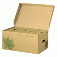 Conteneur Natural Line 52x35x26, + 6 boîtes dos de 8, en carton kraft - 3334381038534