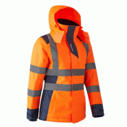 COVERGUARD Parka de travail haute visibilité Femme HORA  - Orange HV/Marine L - L multicolore multi-matériau 5450564065703