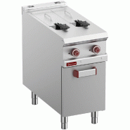 Diamond - Friteuse électrique 2 cuves 8 lit. Sur meuble fermé - réf. E9/F2V8A4-N - inox AKS-E9/F2V8A4-N