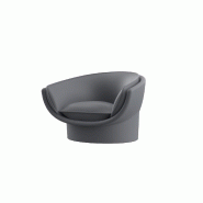 Fauteuil lounge LUNA - Gris