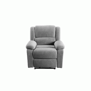 Fauteuil de Relaxation électrique avec Releveur inclus - Microfibre Gris Fauteuil de Relaxation électrique avec Releveur inclus - Microfibre Gris