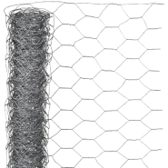 Nature grillage métallique hexagonal 1 x 10 m 40 mm acier galvanisé 419771