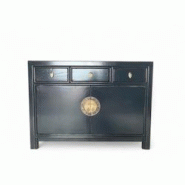 OPIUM OUTLET Meubles Commode Buffet Armoire de mariage sideboard console chiffonnier 33083 bleu foncé asiatique chinois oriental entièrement monté OPIUM OUTLET Meubles Commode Buffet Armoire de mariage sideboard console chiffonnier 33083 bleu foncé asiatique chinois oriental entièrement monté