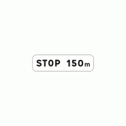 Panonceau distance M5b - personnalisable et visible jour et nuit avec film classe 1 ou 2 Panonceau distance M5b - personnalisable et visible jour et nuit avec film classe 1 ou 2