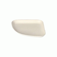 Papstar 240 Assiette 1/4, Canne à sucre "pure" 1,3 cm x 13 cm x 13 cm blanc "Belle Vie, Ligne Carrée" - blanc Matériau naturel 89834-C