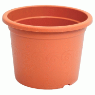 Prosperplast - Pot en plastique 12 L - 34x34x25,7 cm, coloris Terre cuite - orange plastique polypropylène ZA3635
