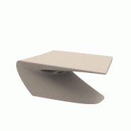 Table basse in & out WING - granit crème