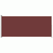 VidaXL Auvent latéral rétractable de patio 180x500 cm Marron Modèle Orion Ligne - 313408