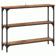 VidaXL Table console Bois ancien 100 x 22,5 x 75 cm Bois d'ingénierie Modèle Flex - 883503