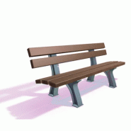 Banc CLASSICO plastique recyclé et fonte