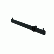 Bras cavalier L40,5cm - pour guidon de penderie 60 ou 90cm - Noir satiné - Acier