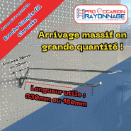 Broche simple fil chromée + porte étiquette pour fond perforé - Longueur utile 180mm ou 330mm Broche simple fil chromée + porte étiquette pour fond perforé - Longueur utile 180mm ou 330mm