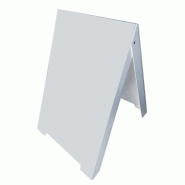 Etiq-etal Chevalet trottoir PVC blanc -grand modèle - blanc plastique 03117