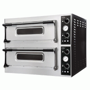 Four à pizza professionnel double 400v 2 x 6 pizzas - P7482.0025