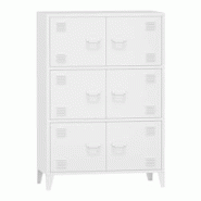 Helloshop26 - Armoire de bureau casier de bureau meuble de rangement pour salon bureau chambre atelier métallique acier 113 x 80 x 03_0006324 - 30017 Helloshop26 - Armoire de bureau casier de bureau meuble de rangement pour salon bureau chambre atelier métallique acier 113 x 80 x 03_0006324 - 30017