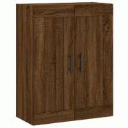 Helloshop26 - Armoire murale design élégant rangement 69,5 x 34 x 90 cm en bois d'ingénierie marron 02_0048936 - marron Bois massif 3000235563049