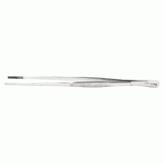 Micro pince inox embouts arrondis - L