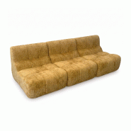 Now's Home - canape modulable compresse en tissu ocre dore 240x90xht68cm volta - 3256390257730 Now's Home - canape modulable compresse en tissu ocre dore 240x90xht68cm volta - 3256390257730