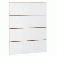 Panneau rainuré R30 L90xP120cm épaisseur 18mm - bois blanchi