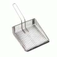 Pelle à frites large double maille en inox 200 x 160 mm - Gastro M Pelle à frites large double maille en inox 200 x 160 mm - Gastro M