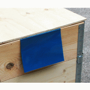 Porte-étiquette pour rehausses de palettes Porte-étiquette pour rehausses de palettes