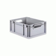 PROREGAL Bac Euro NextGen Economy | Poignées rouges ouvertes | HxLxP 22x30x40cm, 20 litres | boîte industrielle, boîtes de rangement, empilables - PROREGAL Bac Euro NextGen Economy | Poignées rouges ouvertes | HxLxP 22x30x40cm, 20 litres | boîte industrielle, boîtes de rangement, empilables -