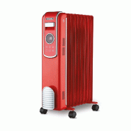 SCHOLTES Radiateur Bain Huile 2000w Noir schv909r - rouge 3523930109782
