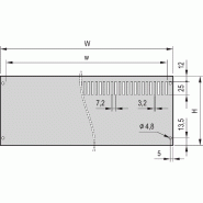 SCHROFF PropacPRO Panneau arrière, pleine largeur, non blindé, sans perforation, 3 U, 63 HP SCHROFF PropacPRO Panneau arrière, pleine largeur, non blindé, sans perforation, 3 U, 63 HP
