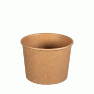 Thouy Pot à soupe en carton kraft 360 mL/12 Oz  par 50 - 3701114814633
