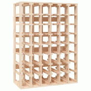 VidaXL Casier à bouteilles en bois de pin massif 70x33x94 cm - 822531