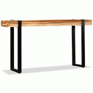 VidaXL Table console Bois de récupération massif réglable  Modèle Nova Plus - 244594