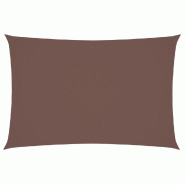 VidaXL Voile de parasol Tissu Oxford rectangulaire 2x4 m marron Modèle Terrasse Shield - marron 135807