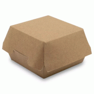 750 boîtes à burger en kraft recyclables 14x12,5x8 cm - 3000000191507
