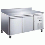 A.C.L - Table réfrigérée 2 portes - 282 L - GN 1/1 avec dosseret évaporateur traité - inox MM99171011 A.C.L - Table réfrigérée 2 portes - 282 L - GN 1/1 avec dosseret évaporateur traité - inox MM99171011