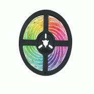 Alcapower Ruban Led Cob Rgb 12V 15W 1M Ip65 Avec Variateur Infrarouge, 810 Led, Angle 180°, Étanche, Éclairage Décoratif Intérieur Et Extérieur
