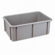 Bac de stockage - 35 L - 595 x 395 x 215 mm - Polyéthylène haute densité - Gerbable - Alimentaire et industrie