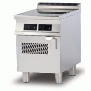 Cuisinière à induction 2 zones vitrocéramiques, commandes digitales, structure inox, 40x90x90 cm, Modèle PCI-94ETD - 1983