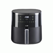 Eva friteuse à air, 8 fonctions de cuisson, panier amovible, 6,15 l - noir 029031