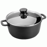 Faitout 28 cm avec couvercle - 700 cl Noir Rond Fonte Aluminium Lacor 36x cm - noir aluminium 25828 Faitout 28 cm avec couvercle - 700 cl Noir Rond Fonte Aluminium Lacor 36x cm - noir aluminium 25828