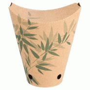 Gobelet à frites refermable Feel Green 360cc Ø6,7x12,5cm - par 2500