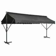 Helloshop26 - Auvent sur pied 500 x 300 cm anthracite 02_0007480 - acier 3000393824631